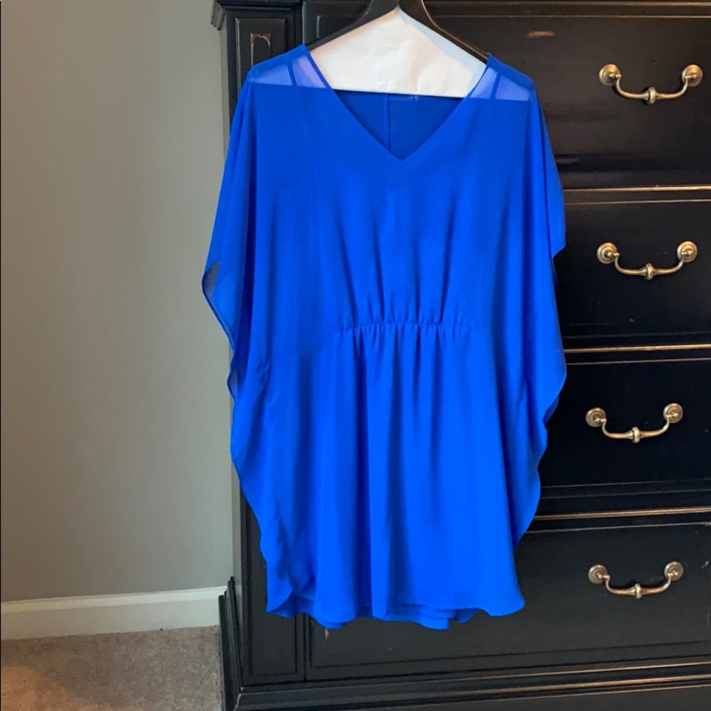 Royal blue, express flowy dress size s